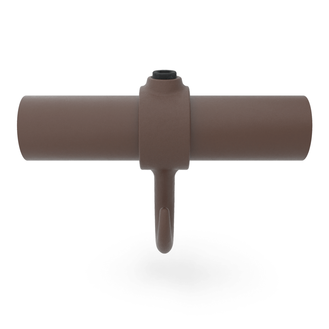 Buiskoppeling Kapstokhaak - vintage bruin-B / 26,9 mm